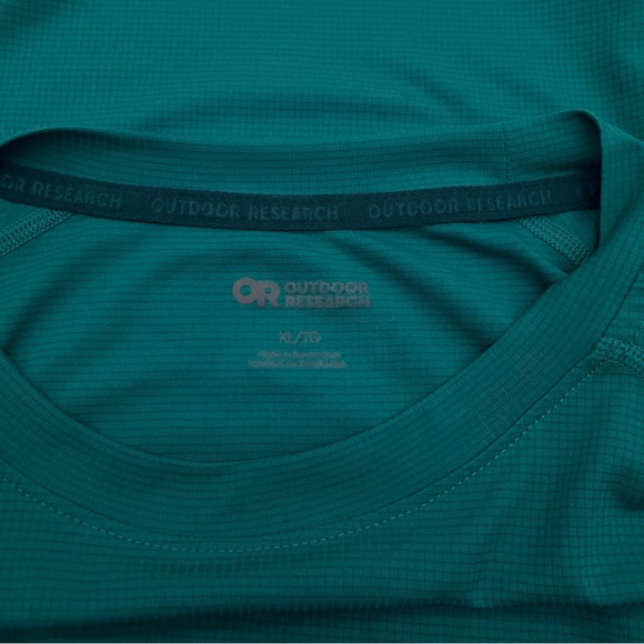 Outdoor Research Teal Performance Shirt - Picture 3 of 5